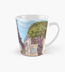 Paris Eiffel Tower inspired impressionist landscape by Kristie Hubler Tall Mug