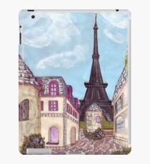 Paris Eiffel Tower inspired impressionist landscape by Kristie Hubler iPad Case/Skin