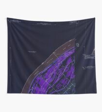 USGS TOPO Map Illinois IL Olmsted 308367 1954 24000 Inverted Wall Tapestry