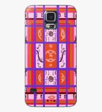 Curvy Plaid Abstract Feminine Folk Art by Kristie Hubler Case/Skin for Samsung Galaxy