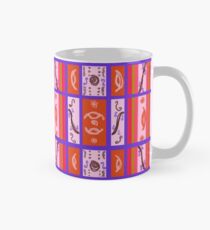 Curvy Plaid Abstract Feminine Folk Art by Kristie Hubler Mug