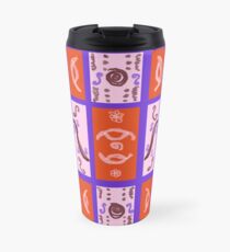 Curvy Plaid Abstract Feminine Folk Art by Kristie Hubler Travel Mug