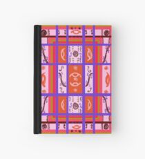 Curvy Plaid Abstract Feminine Folk Art by Kristie Hubler Hardcover Journal