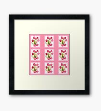 9 bunches of Pink Tulip Flowers by Kristie Hubler Framed Print