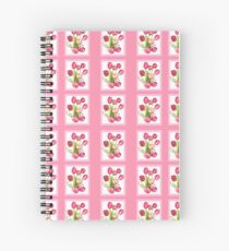 9 bunches of Pink Tulip Flowers by Kristie Hubler Spiral Notebook