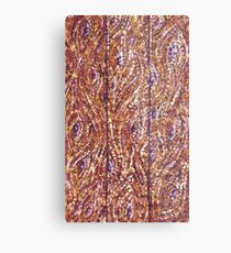Wood Planks Pointillism by Kristie Hubler Metal Print