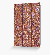 Wood Planks Pointillism by Kristie Hubler Greeting Card