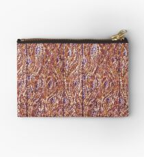 Wood Planks Pointillism by Kristie Hubler Studio Pouch