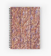 Wood Planks Pointillism by Kristie Hubler Spiral Notebook