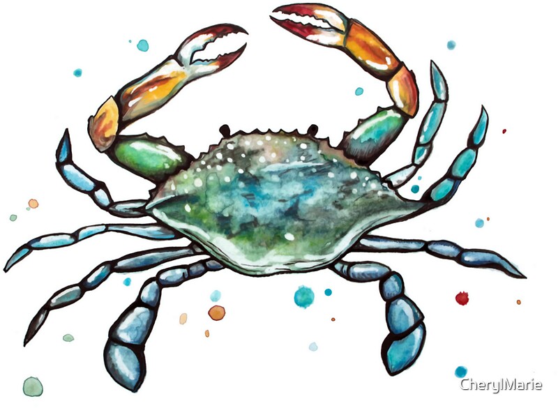 "Maryland Blue Crab" Stickers by CherylMarie | Redbubble