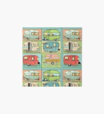 Camping Glamping in Vintage Trailers! Art Board