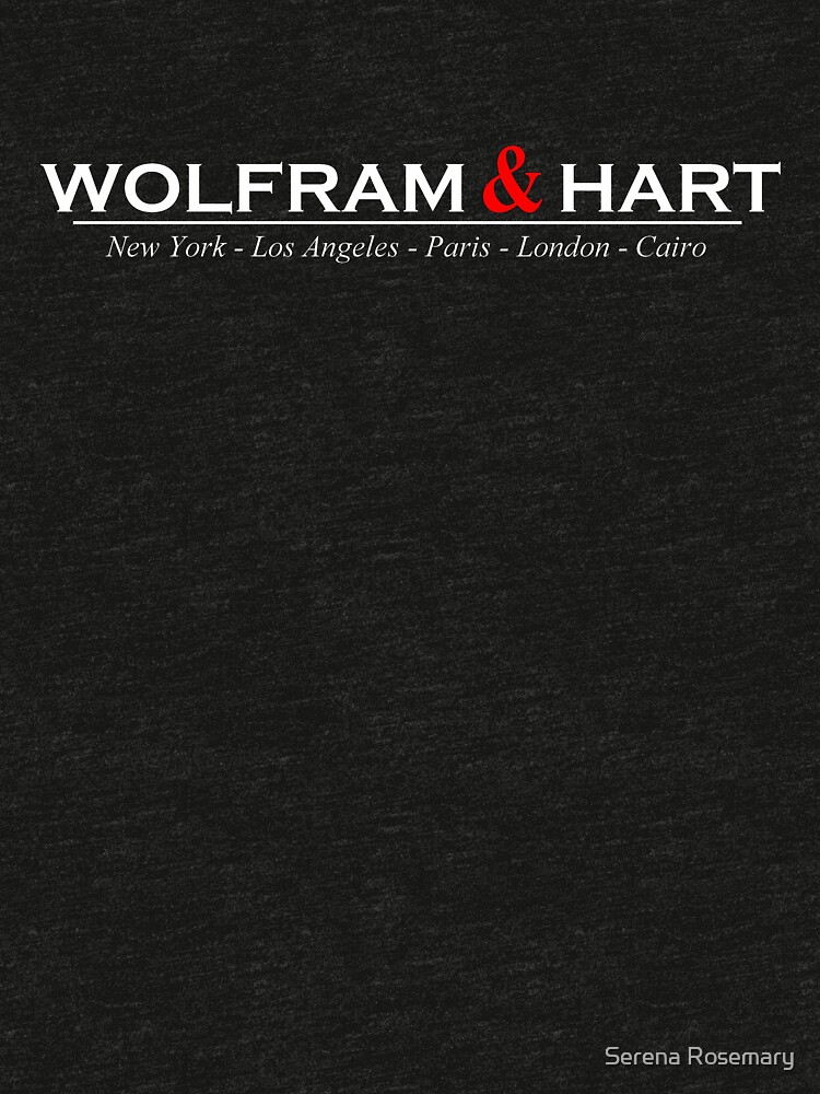 wolfram and hart t shirt