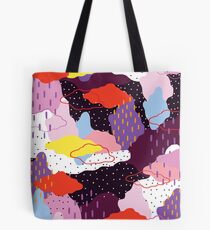 Purple Winter Tote Bag