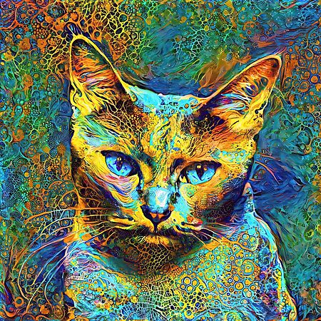 Abstract Art | Deep Style abstraction | Cat