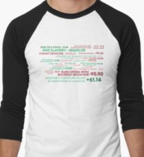 The Good Place - Points System Men's Baseball ¾ T-Shirt