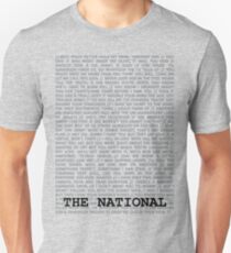 The National Typography Unisex T-Shirt