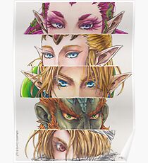 Zelda: Ocarina of Time eyes Poster