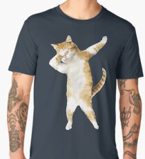 Dabbing Cat Kitten Funny Dab Tee Cool Dance Kitty Men's Premium T-Shirt