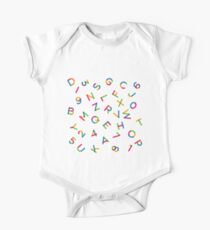 Alphabet pattern multi One Piece - Short Sleeve