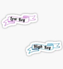 Low Key and High Key Sticker