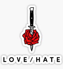LOVE/HATE Sticker