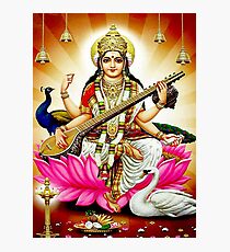 "BRAHMA SARASWATI CONSORT AND GODDESS" Print Photographic Print