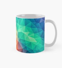 Abstract Multi Color Cubizm Painting Mug