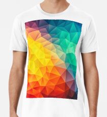 Abstract Multi Color Cubizm Painting Männer Premium T-Shirts