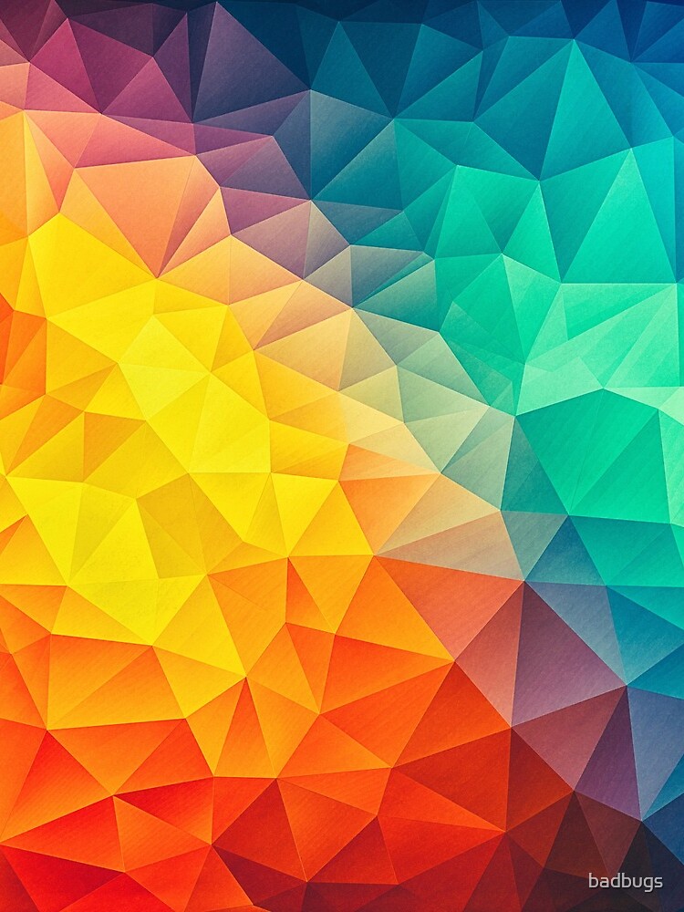 Abstract Multi Color Cubizm Painting by badbugs