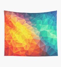 Abstract Multi Color Cubizm Painting Wall Tapestry