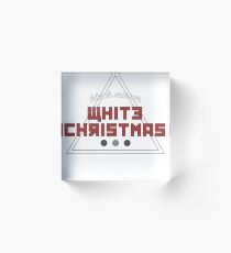 white christmas Acrylic Block