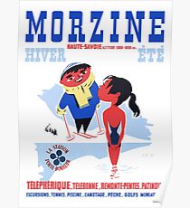 1960 Morzine France Resort Travel Poster Poster