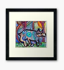Hippie Dog Framed Print