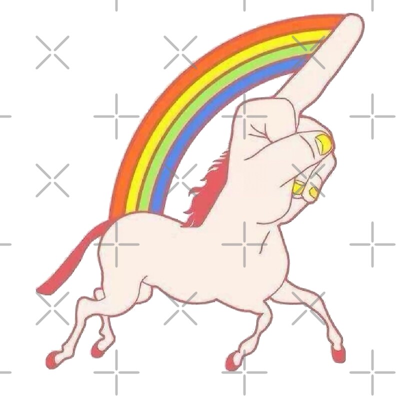Unicorn middle finger svg free 🍓 It's not my middle finger i