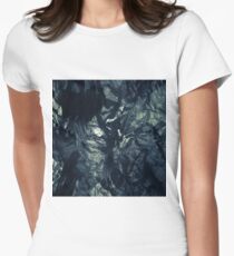 Black paper Women's Fitted T-Shirt