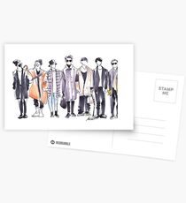 Postales BTS Airport Fashion 171113