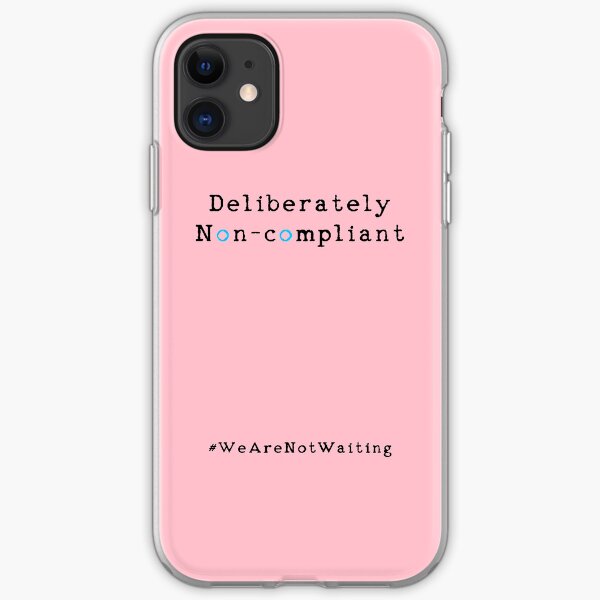 Deliberately non-compliant - pink phone iPhone Soft Case
