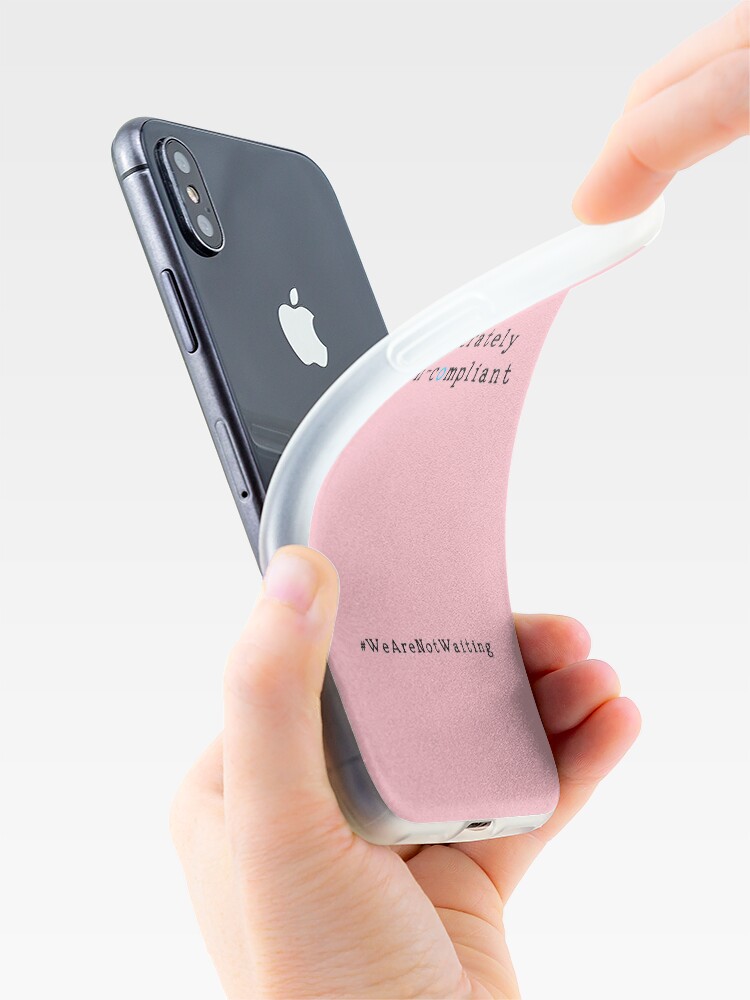 Alternate view of Deliberately non-compliant - pink phone iPhone Case & Cover