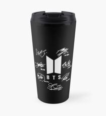 BTS - Logo + signatures "black" Travel Mug
