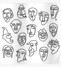 Simple One Line Face Drawing