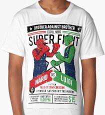 Mario vs Luigi Long T-Shirt