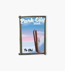 Park city Utah Ski travel poster Art Board