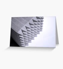 Black and White spikes Greeting Card