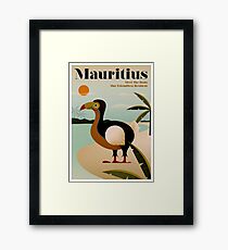 MAURITIUS; Vintage Travel and Tourism Print Framed Print