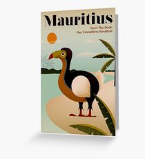 MAURITIUS; Vintage Travel and Tourism Print Greeting Card