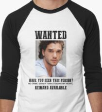 wanted: kit harington Men's Baseball ¾ T-Shirt
