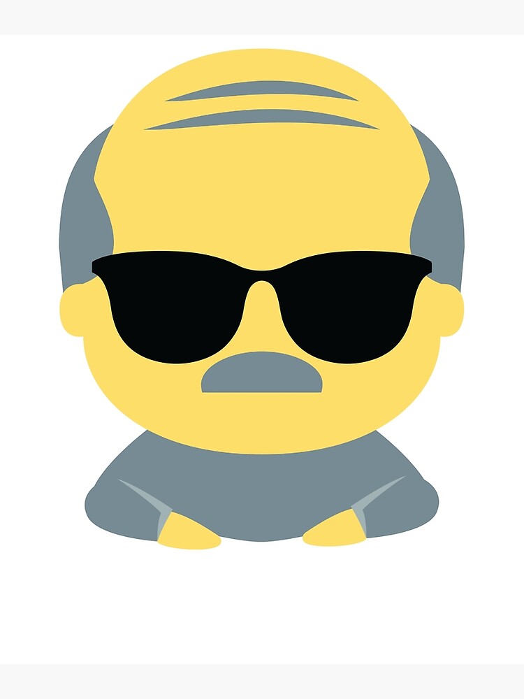 "Grandpa Emoji " Canvas Print by HippoEmo | Redbubble