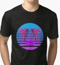 Drive Down Vapor Wave Tri-blend T-Shirt