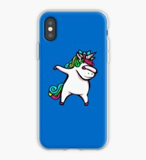 Einhorn-Mädchen abtupfen iPhone-Hülle & Cover