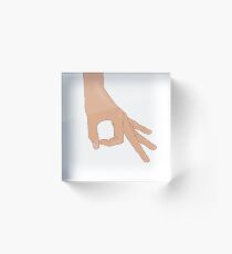 The Circle Finger Game Acrylic Block